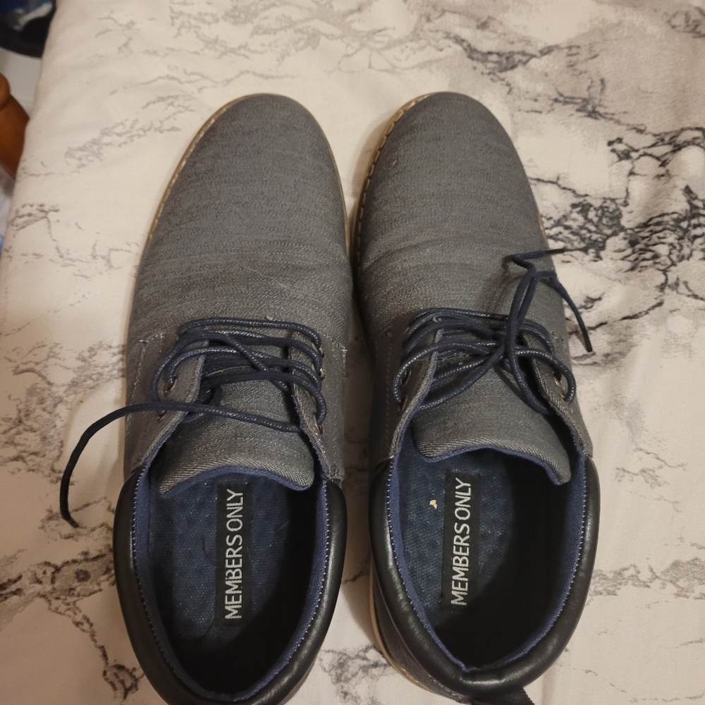 Denim Blue Oxford Shoes